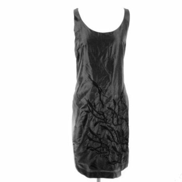 Eileen Fisher Dress 100% Silk Sleeveless Sheath - Picture 1 of 4